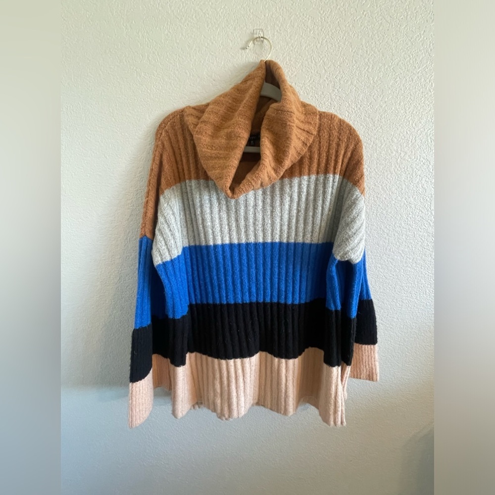 HYFVE striped cowl neck sweater